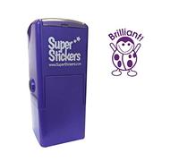 SuperStickers Brilliant Tampon pré-encré Motif coccinelle Violet Taille S