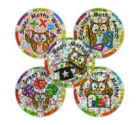SuperStickers Lot de 125 autocollants Maths Sparkling Variety Pack de 125 x 28 mm.