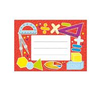 SuperStickers Lot de 32 étiquettes autocollantes pour cahiers d'exercices de mathématiques.