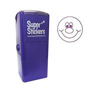SuperStickers Tampon pré-encré Smiley Face - Violet, 28 mm