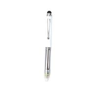 Supertool Stylo à bille LED 3 en 1 Stylo/Stylo/lumière LED, alimenté par LED avec recharge supplémentaire et piles pour écrire la nuit (1 pièce)