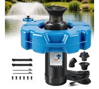 SUPETHAUER - Aérateur de vide 1 HP 110 V 750 W 15 000 GPH Pompe à liquide en acier inoxydable puissante source d'air pour les grands étangs, lacs, câble d'alimentation