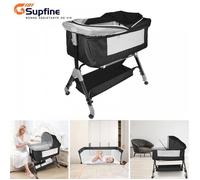 SUPFINE 104*52*103-115cm Berceau Cododo pour Bébé de la naissance à 3 ans, Lit évolutif pour bébé, Lit pliable pour bébé