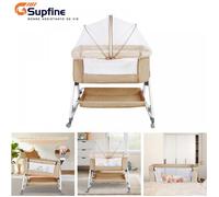 SUPFINE Berceau Cododo pour Bébé de la Naissance à 2 ans, Lit évolutif pour Bébé, Lit pliable pour Bébé 80*40*100-116cm