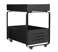 Supfine Rangement sous évier à 2 Niveaux, Organisateur de Cuisine avec Tiroirs Coulissants, Étagère sous Évier, 2 Paniers Coulissants, pour Cuisine, Salle de Bain (Noir, 40 * 25.5 * 39.5cm, 2PCS)