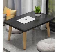 SUPFINE Table basse bois industriel 60x40x40cm - Espace rangement pratique - pour salon, chambre à coucher
