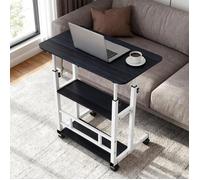 SUPFINE Table D'appoint Mobile Réglable en Hauteur, Bureau Debout Portable pour Ordinateur Portable pour Canapé, 60×40×63-91cm