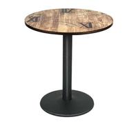 Supfine Table de Bar avec Pied Central, Table à Manger Mange Debout pour Salle à Manger Restaurant Bistro, MDF (Lettres, 70 * 70 * 72 cm)