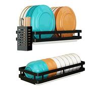 Supfirm - Égouttoir à vaisselle en acier inoxydable mural, panier de rangement pour fruits et légumes avec égouttoir et porte-ustensiles, boîte de cuisine, organisateur de