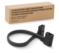 SUPGOO Câble de batterie supplémentaire pour EcoFlow Delta 2 & Delta 3 Plus | Connecte une batterie supplémentaire à la station d'alimentation ; 50,8 cm tressé XT150 ; non compatible avec Delta Pro/Pro 3