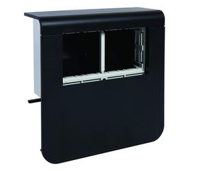 Support 2x app 45 SL20055 Noir - MOULURES PLINTHES HAGER SL200559039011