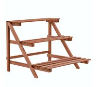 Support à 3 Niveaux Plantes Bois de Cèdre Présentoir Étagère de Jardin vidaXL