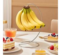 Support à bananes moderne pour garder les bananes fraîches, support de comptoir de cuisine, gadget de cuisine mignon Stainless steel hang