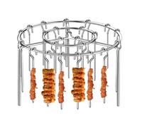 Support à brochettes pour friteuse à air comprimé - Brochettes verticales - En acier inoxydable - Accessoire de barbecue pour cuisiniers domestiques, planificateurs de recettes, développeurs de