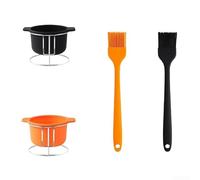 Support à Condiments BBQ 12 Bols Silicone Support à Condiments(2) | 12 bols inclus, silicone , élégant, pour idéal pour barbecue et grillades en extérieur