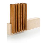 Support à couteaux BowsBracket of Petra - Fabriqué en calcaire et bois - 28x36x7 cm - Capacité 6 couteaux (COUTEAUX NON INCLUS)