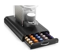 Support à dosettes - Anchor - Tiroir de rangement - 50 Capsules - Noir - Compatible Nespresso