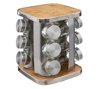 JJA Support à épices Five Simply Smart x12 rotatif inox bambou