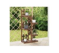 vidaXL Porte-fleurs 60x25x130 cm bois massif sapin