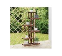 vidaXL Présentoir à fleurs 75x25x140,5 cm en bois massif de sapin