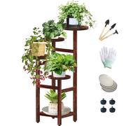 Support à fleurs avec tuteurs et outils de jardinage - 835 cm - Étagère à fleurs - plusieurs étages - Support pour plantes - Étagère pour plantes - Support pour plantes d'intérieur/balcon/jardin