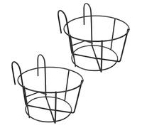 Support à fleurs en deux parties, vase pour plantes, crochet pour plantes, étagère suspendue pour plantes, paniers suspendus en fer, pot suspendu en métal, panier à fleurs, homme, clôture, fixation mu