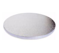 ScrapCooking - Support à Gâteau Rond Épais - Diamètre 30 cm - Couleur Argent - Plateau Réutilisable - Disque Planche Semelle - Cake Board Rigide Pâtisserie - Fabriqué en France - 5206