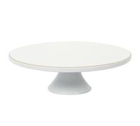 Support à Gâteau Design "Liseré" 31cm Blanc & Or