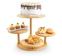 Support à gâteaux en bois à 4 niveaux, idéal pour les cupcakes et les desserts