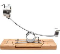 support à jambon pivotant à 360º avec tête pivotante à 3 coins, pied pivotant en bois et ferrures en métal