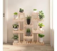 Support À Plantes 104,5x25x109,5 Cm Bois Massif De Pin