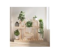 vidaXL Support pour plantes 104,5x25x77,5 cm Pin massif