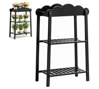Support à Plantes En Bois 2 Niveaux,éTagèRe Fleurs Haute Forme D'éChelle | Pour FenêTre Balcon,PréSentoir Plusieurs Pots,Structure Bambou,DéCoration IntéRieure ExtéRieure,Ambiance Chaleureuse Jardin