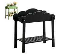 Support à Plantes En Bois 2 Niveaux,éTagèRe Fleurs Haute Forme D'éChelle | Pour FenêTre Balcon,PréSentoir Plusieurs Pots,Structure Bambou,DéCoration IntéRieure ExtéRieure,Ambiance Chaleureuse Jardin
