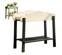 Support à Plantes En Bois 2 Niveaux,éTagèRe Fleurs Haute Forme D'éChelle | Pour FenêTre Balcon,PréSentoir Plusieurs Pots,Structure Bambou,DéCoration IntéRieure ExtéRieure,Ambiance Chaleureuse Jardin