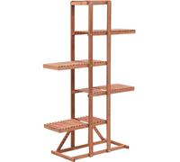 Support à plantes en bois - Support à plantes en cèdre massif - Support à fleurs à plusieurs étages - 86 x 36 x 139 cm - Marron
