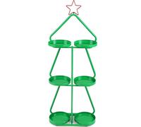 Support à plantes en métal à 3 niveaux - Motif sapin de Noël