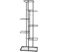 Support à plantes en métal - Convient pour 8 pots - Modèle gris foncé pour l'intérieur et l'extérieur
