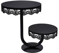 Support à plusieurs niveaux pour desserts – plateau de service en acier inoxydable pour gâteaux et pâtisseries – présentoir élégant pour fêtes, mariages et événements