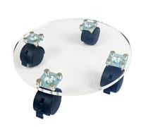 Support à roulant, soucoupe à avec roues Rouleaux de jardinière ronds pour