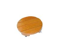 Support à roulettes Flora Roll Lasure bois rond diamètre 50 cm