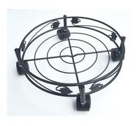 Support à roulettes - NORTENE - Flora Roll Art Deco - Métal foncé - 80 Kg - 32 cm