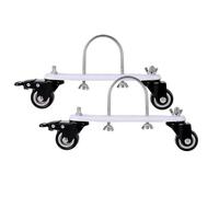 Support à roulettes pour radiateur Avec frein, support en acier robuste et | fixation pour radiateur à bain d'huile en 2 pièces maison salon chambre bureau dortoir appartement