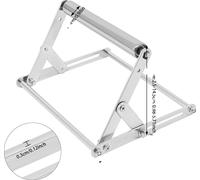 Support à roulettes pour scie circulaire de table, réglable en hauteur, compact et portable, argent