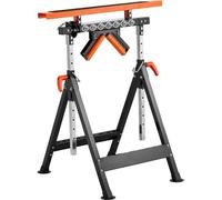 Support à roulettes réglable Support à roulettes 84-127cm - Support de travail pliable 200kg - pour l'industrie et le bricolage - Support de soutien stable