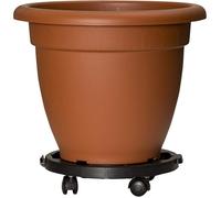 Support à Roulettes Rond diamètre 30 x 7 cm 4 roues - Porte Plante, Pot de Fleurs 170 kg max - Polypropylene Anti Choc KZ GARDEN
