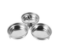 Support à Œufs Pochés Rond en Acier Inoxydable Antiadhésif Multifonction | Cuisson à Vapeur L’eau, Format Compact, Finition Argentée, Ustensile Cuisine Pratique