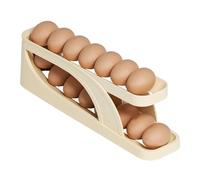 Support à œufs pour 15 œufs, bac à œufs pour réfrigérateur, organisateur | d'œufs empilable, support d'œufs à automatique, distributeur d'œufs, boîte de rangement pour œufs frais