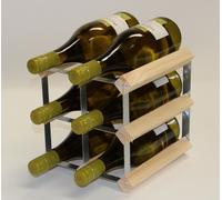 Support À Vin Cranville Sur Pied 6 Bouteilles En Bois Pin Et Métal Assemblé