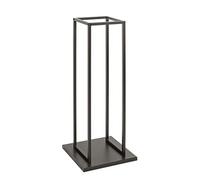 Support, accessoires pour bois de cheminée coloris noir - Longueur 33 x Profondeur 33 x Hauteur 86 cm - -